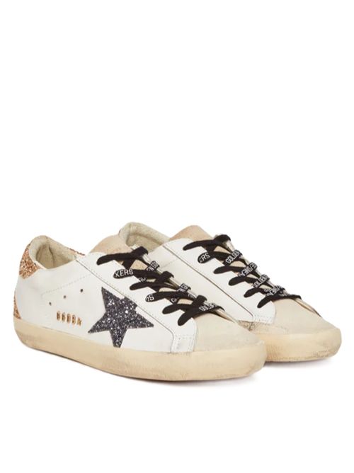 Golden Goose Super-Star Bianco Argento Oro Glitter Golden Goose | GWF00102F00535882532